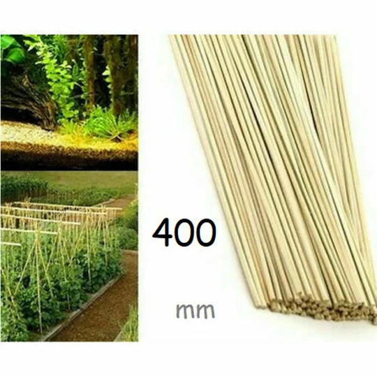 65 X Bamboo Plant Sticks Grow Support Garden Potted Flower Canes Rods