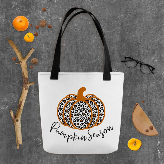 Pumpkin Season, Fall Tote Bags, Cute Tote, Season Autumn Gifts For Friend, Gift Teacher, Women