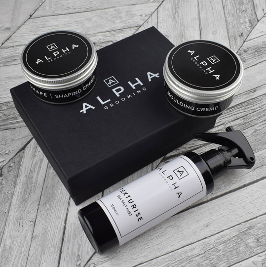 Mens's Creme Hair Styling And Sea Salt Gift Box
