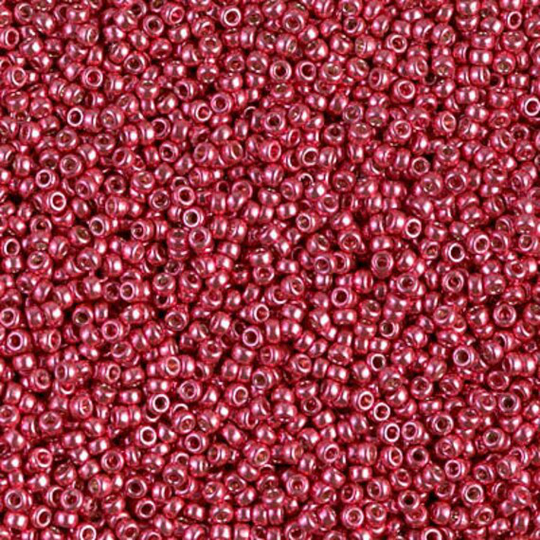 Seed Bead 15-4211 Miyuki Beads 15/0 Duracoat Galvanized Light Cranberry 10 Grams Diy