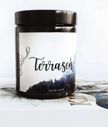 Terrasen/Throne Of Glass Book Inspired Candle