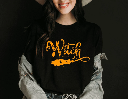 Witch Shirt. Halloween Fall Season Great For Pumpkin Patch Or Any Fall Event. Even Work As A Costume