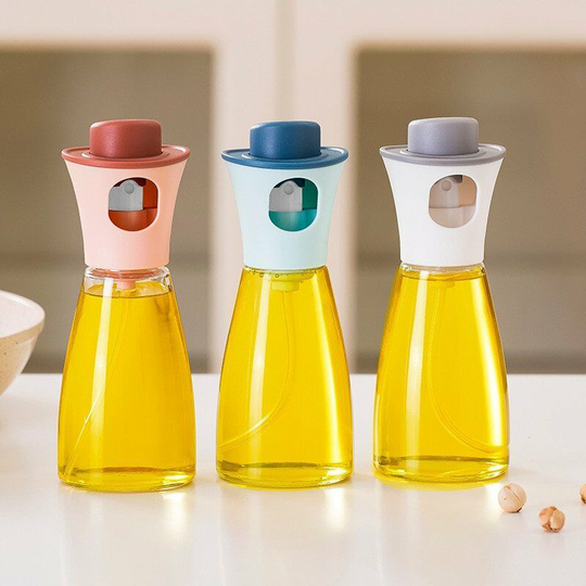 3pcs Push Type Fuel Injector Dustproof and Oilproof Seasoning Bottle Large Caliber bbq Sprayer Olive Oil Spray BottleI