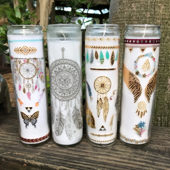 Bohemian Prayer Candle