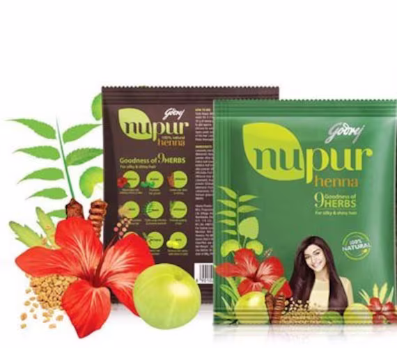 Henna & 9 Herbs, Jaswand, Brahmi, Shikakai, Methi, Neem, Jatamansi, Aloe Vera, Bhringraj, Amla, 400 Gm Ships From Montreal India