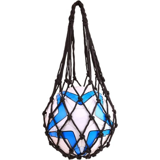 Litzee - Netball Mesh Storage Bag For Ball Football Basketball Volleyball Medicine Ball(black)