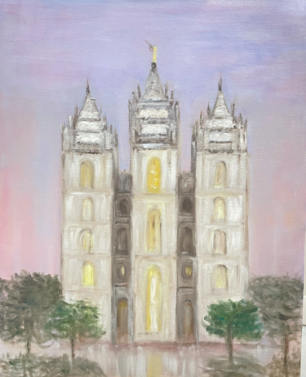 Salt Lake City Temple - By Suzanne Davis, 2021
