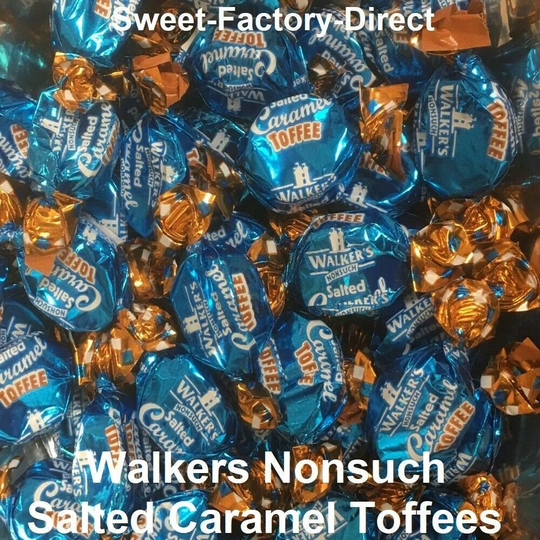 Walkers Nonsuch Salted Caramel Toffees Retro Candy Traditional Handmade Sweets Chocolate Buffet Pick & Mix Wedding Favour Gift