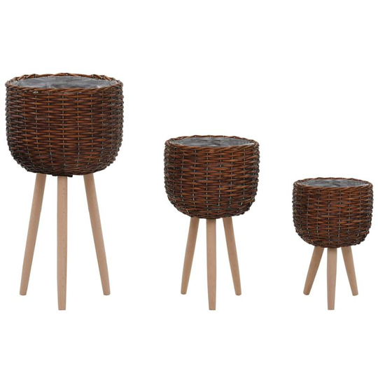 Dakota Fields - Behnke Plastic Plant Pot by Brown