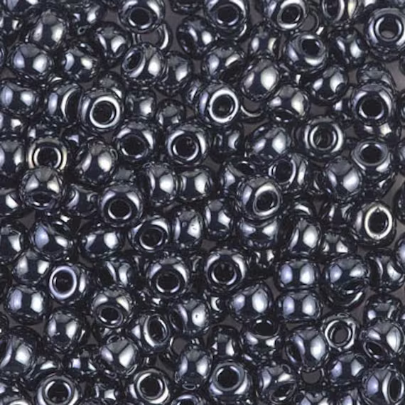 Seed Bead 6-451 Miyuki Beads 6/0 Gunmetal 20 Grams Diy