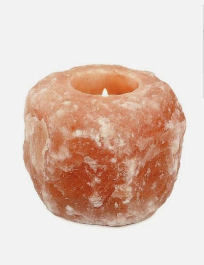 Himalayan Pink Salt Candle 100% Natural Rock Healing Ionizing Tealight Holder 800 Grams - 1.5 Kg