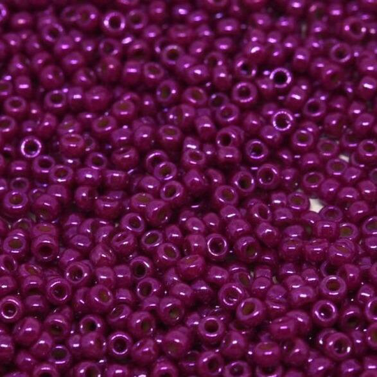 Miyuki Seed Beads 15/0, 1465L -Opaque Fuchsia Luster, Beads, Miyuki Seed Japanese Beads