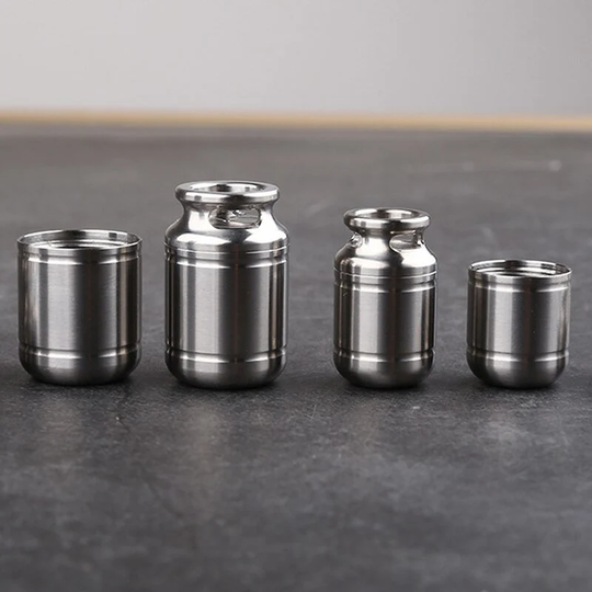 S/L Titanium Alloy Seal Bottle Canned Shape Waterproof Bottles Mini Outdoor Tool