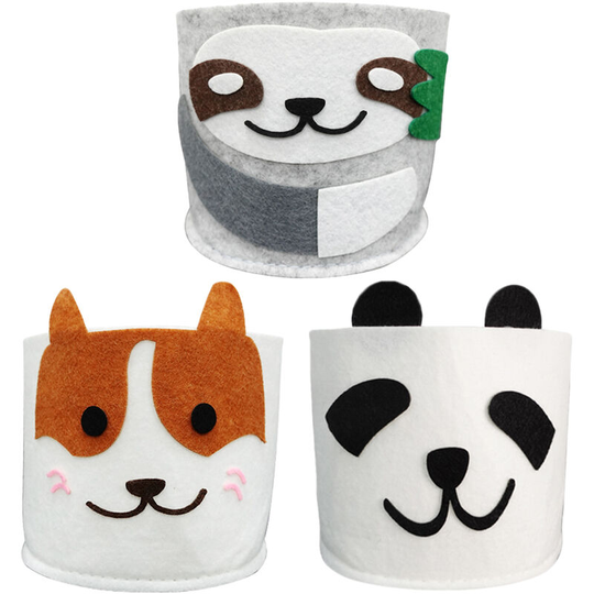 Superseller - Sloth Panda Dog Cute Animal Shaped Cartoon Flower Planter Grow Bag Planter - Type 4