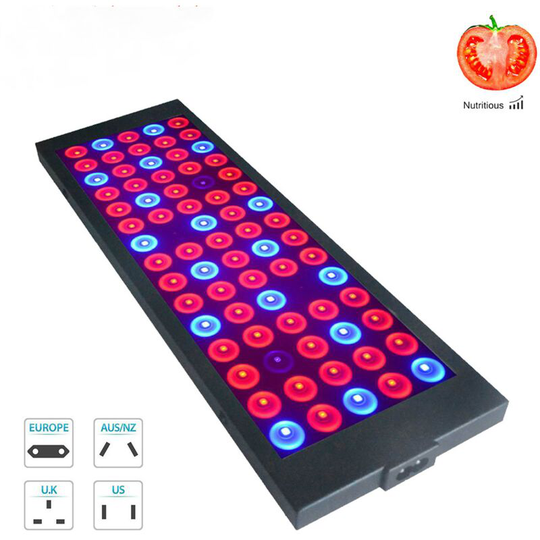 1pcs 100W led Grow light with Double Optical Lens, Full Spectrum for Indoor Plant Growth and Flowering with uv ir