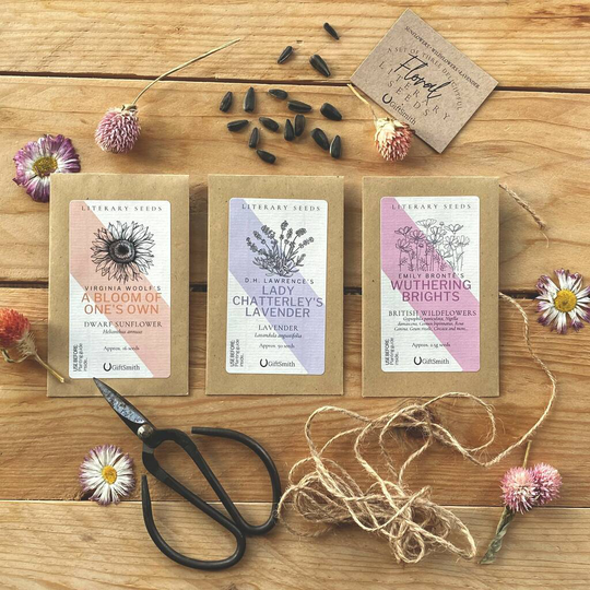 Literary Seeds: The Florals Set Of Three Seed Packets