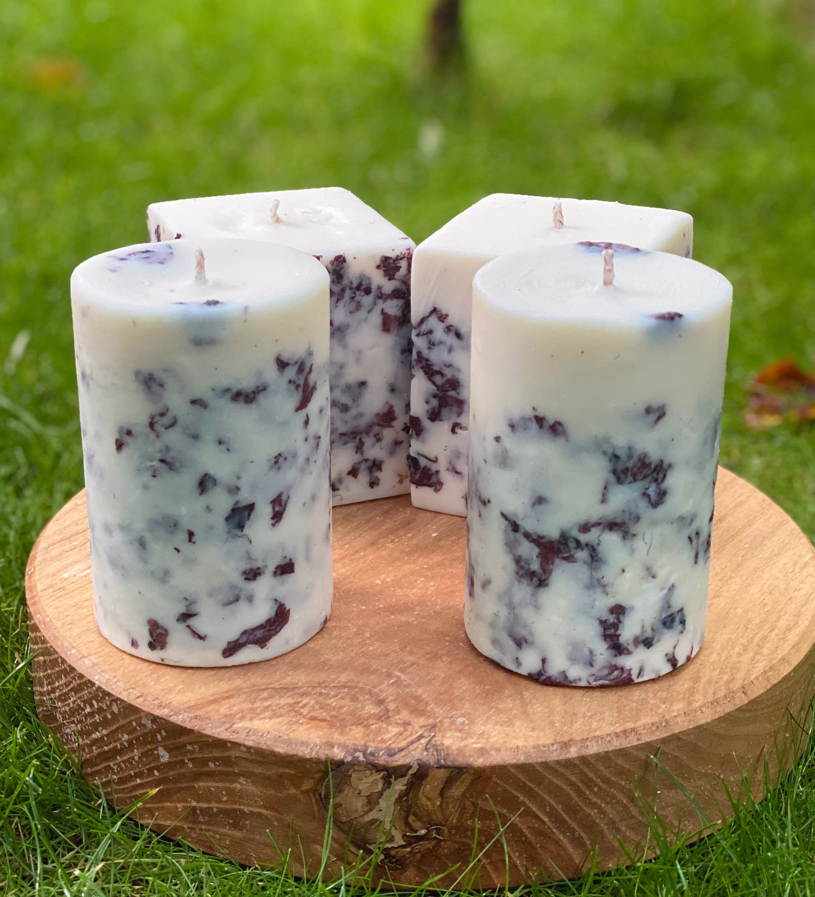 Poppy Soy Candles, Botanical Gift, Decor, Floral Dried Flowers