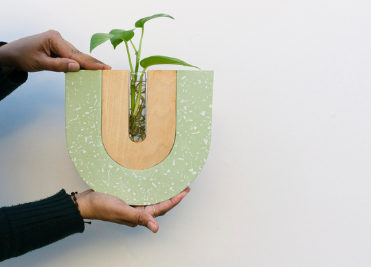 Wall Planter Terrazzo Decor/Propagation Station Minimalist Decor
