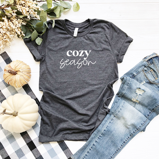 Cozy Season Shirt, Cute Fall T, Bella Canvas Tee, Women's Graphic Tee